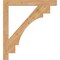 Ekena Millwork Merced Block Smooth Bracket, Western Red Cedar, 3 1/2"W x 36"D x 40"H BKT04X36X40MRC05SWR - alternate 4